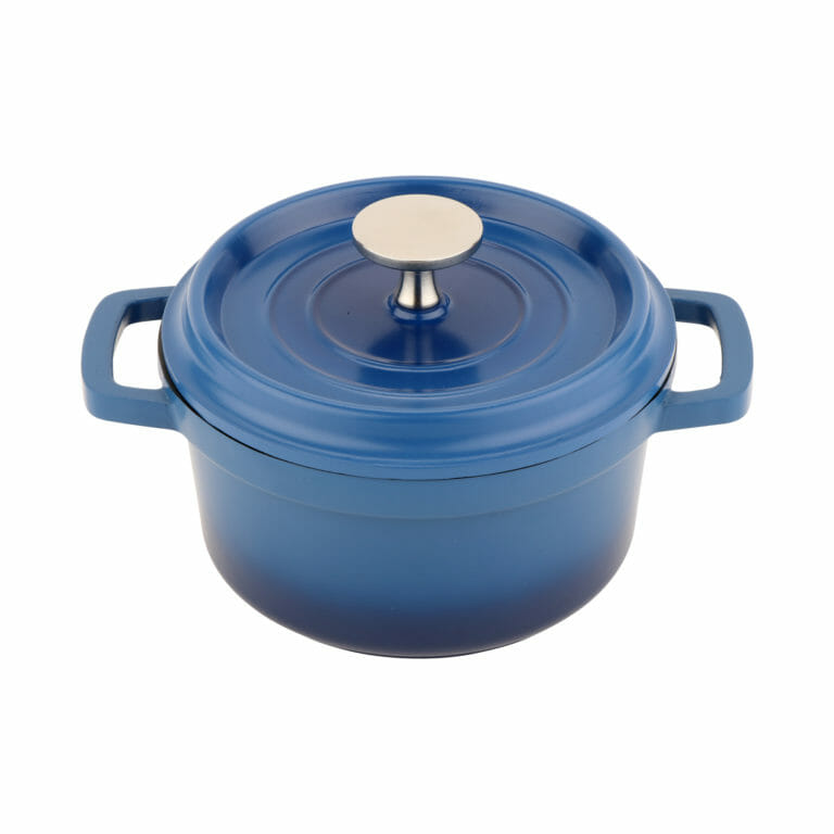 CA-013-CB/BK - 0.75 qt. Cast Aluminum, Cobalt Blue with Black