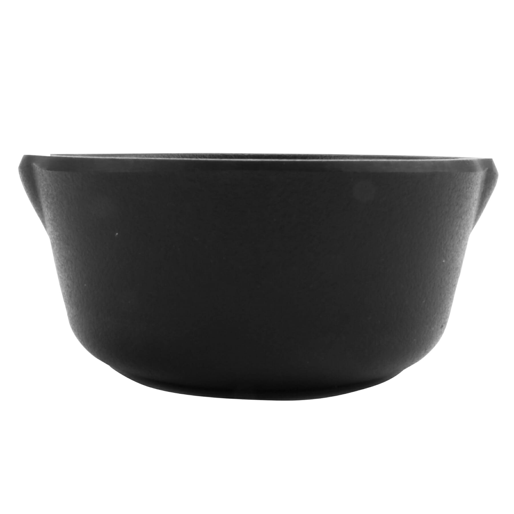 CI-03-BK - 3oz Melamine Cast Iron Ramekin, GET. - G.E.T