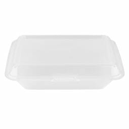 GET EC-12-1-CL 9 Square To Go Food Container, Polypropylene, Clear