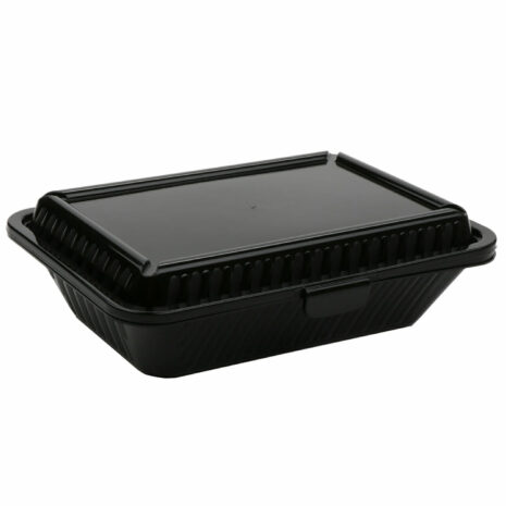 Jade Eco-Takeouts 9 x 9 3-Compartment Food Container by G.E.T. - EC-09-1-JA