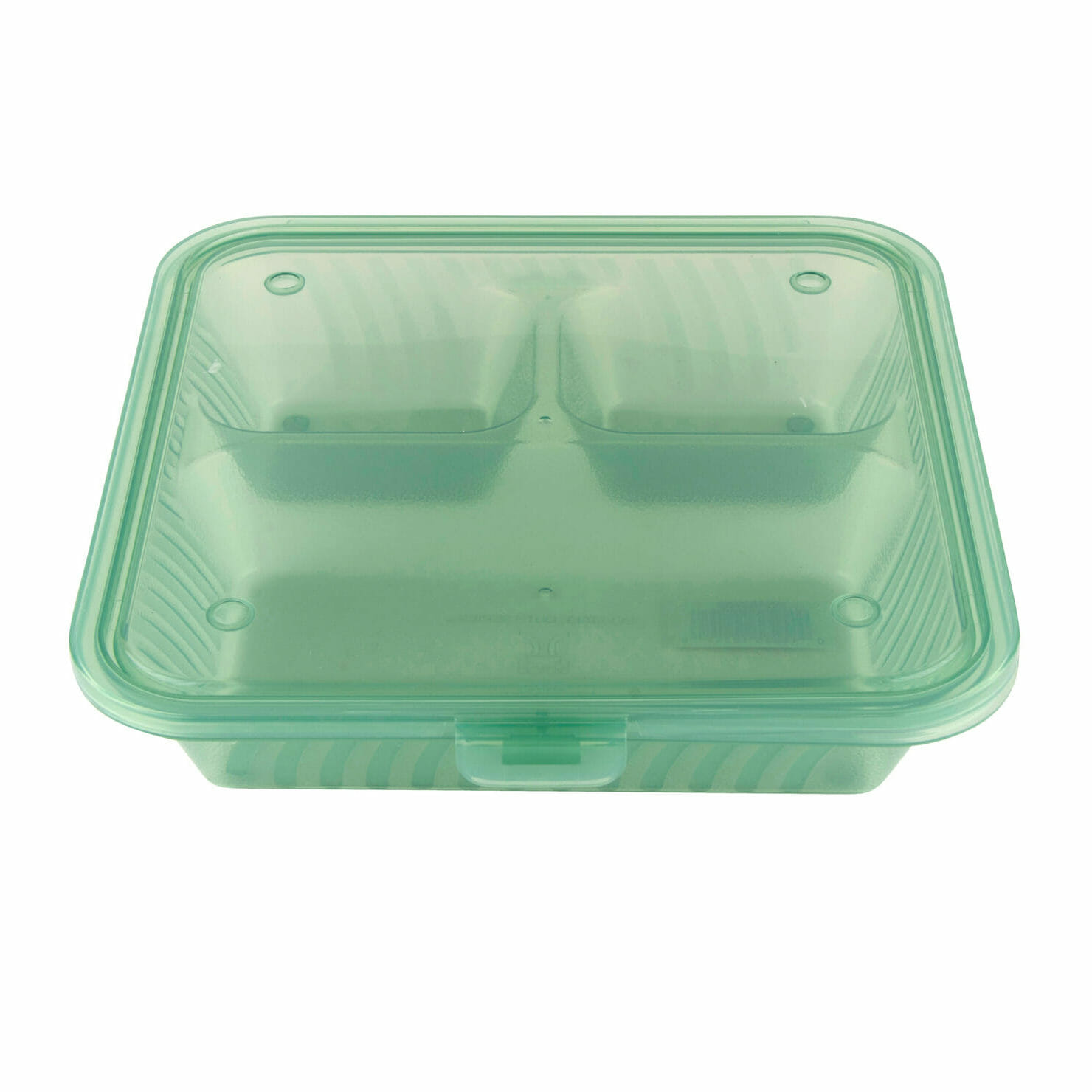 GET EC-09-1 Reusable 3 Compartment Leak Resistant Food Containers 12/Case
