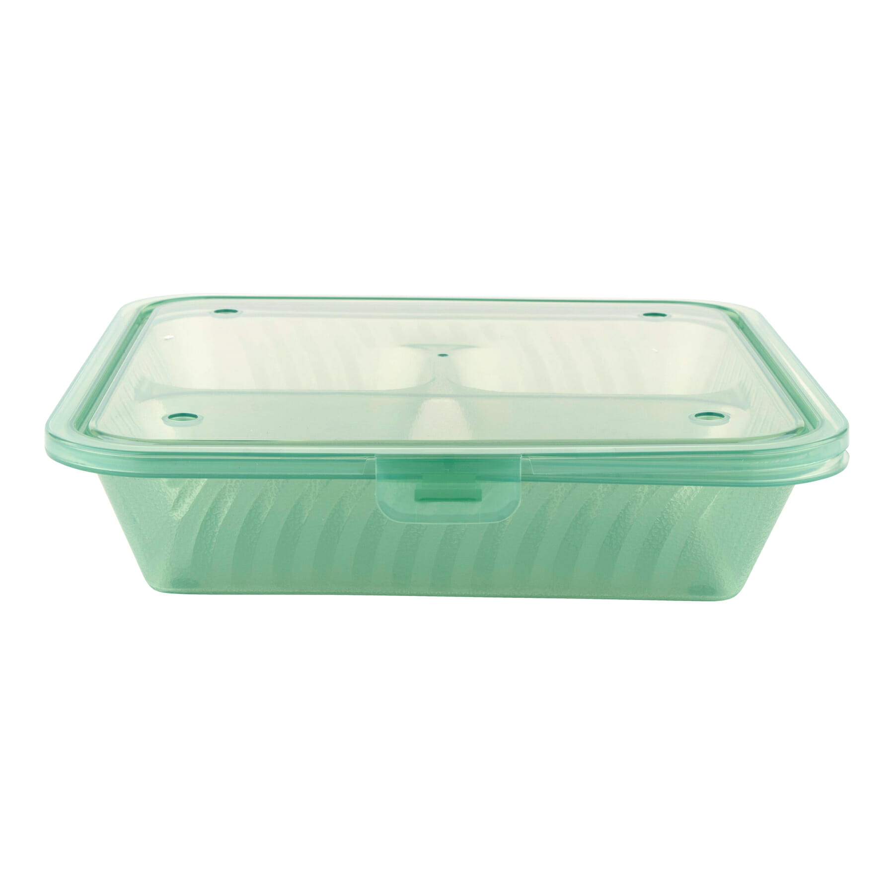 G.E.T. EC-12-1-JA Eco-Takeouts Jade 3-Compartment Container - Dozen