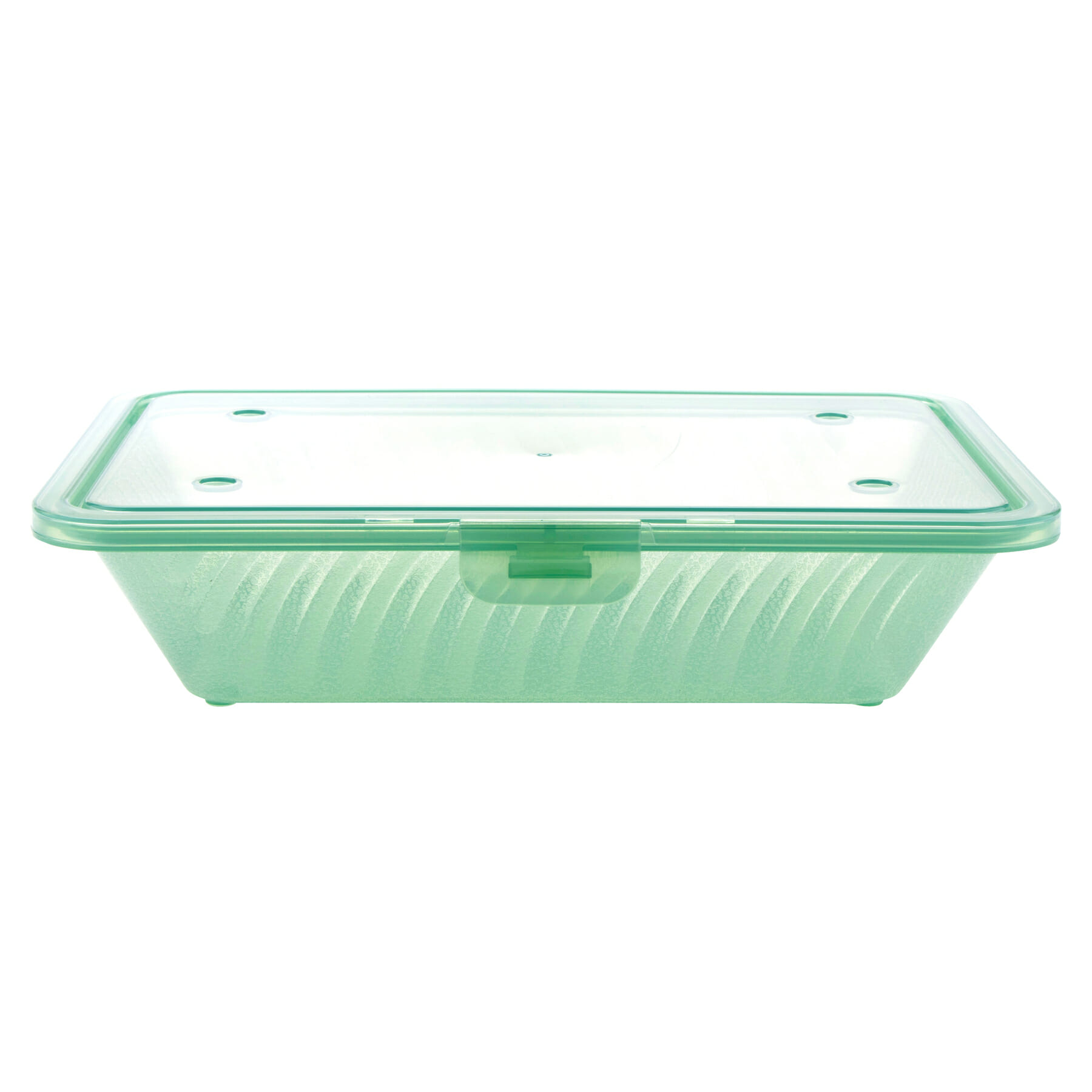 Jade Eco-Takeouts 9 x 9 3-Compartment Food Container by G.E.T. - EC-09-1-JA