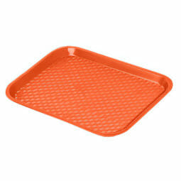 Fancy Small Plastic Fast Food Drinks Snack Lap Serving Trays Fast Food Tray  Rectangle Blue 