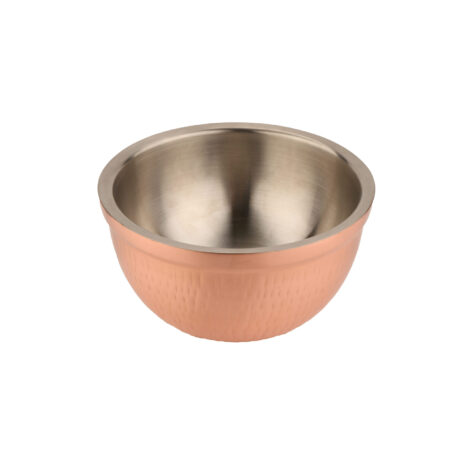 Hammered Copper-Finish Bowl Set