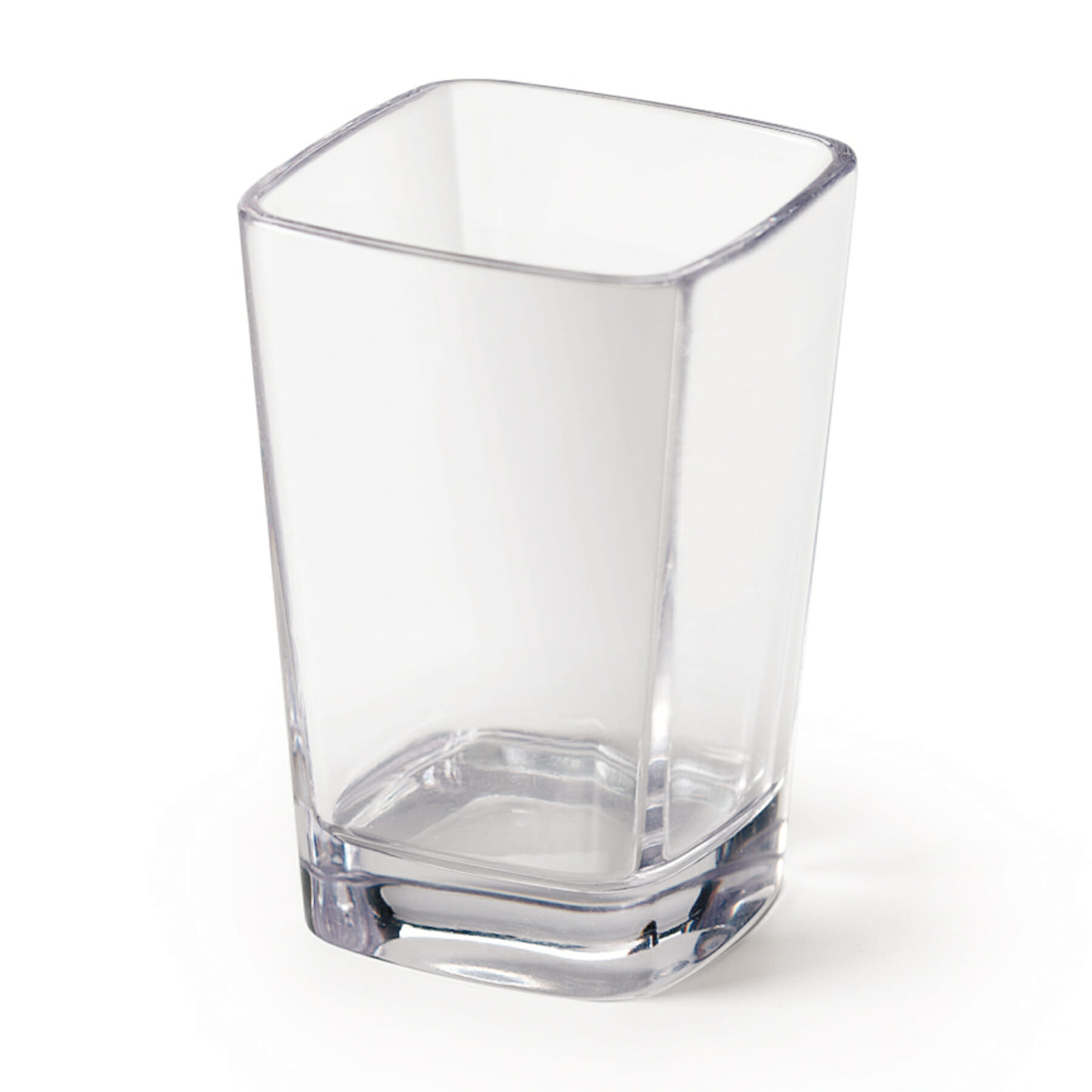 Restaurantware 3 oz Glass Square Dessert Shot Glass - 2 x 2 x 2 1/2 - 10 Count Box