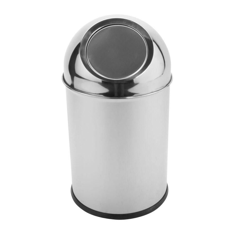 SSTB11 6.75" Stainless Steel Table Top Trash Can w/ Mirror Finish