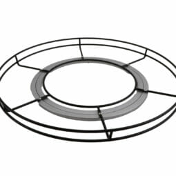 LS-BASE18-BK - 18" Black Metal - Aluminum Lazy Susan Base