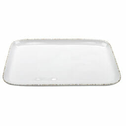 CS-119-UM - 12.75" x 9.5" Melamine, Irregular Rectangular Platter, G.E.T. Urban Mill