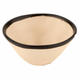 B-80-MA - 8 oz. Manila, Melamine, Salad/Soup/Side Dish Bowl, (12 oz. rim-full), 5" Top Dia., 2" Deep, G.E.T. Pottery Market Matte