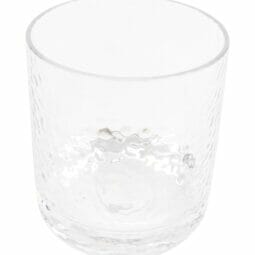 HM-12R-CL - 12oz. SAN, Clear, Rocks Cup (12.5oz Rim Full), 3.25" Top Dia,. 3.62" Tall, GET. Hammered