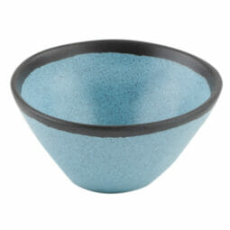 B-80-GBL - 8 oz. Speckled Grayish Blue, Melamine, Salad/Soup/Side Dish Bowl, (12 oz. rim-full), 5" Top Dia., 2" Deep, G.E.T. Pottery Market Matte