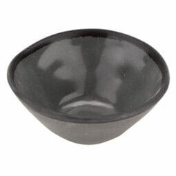 B-80-GR - 8 oz. Speckled Gray, Melamine, Salad/Soup/Side Dish Bowl, (12 oz. rim-full), 5" Top Dia., 2" Deep, G.E.T. Pottery Market Matte
