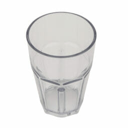 9910-1-CL - 10 oz. (12.4 oz. Rim-Full), 3.13" Double Rocks, 4.75" Tall..