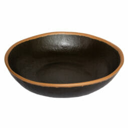 B-310-BR - 1.5 qt. Brown, Melamine, Large Entree Salad, Pasta Bowl, (1.9 qt. rim-full), 10" Top Dia., 2.25" Deep, G.E.T. Pottery Market Glazed