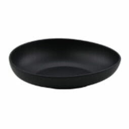 B-5000-DG - 50 oz. Dark Gray, Melamine, Entree Bowl, (60 oz. rim-full), 2.38" H, (2.62" Max H), 10.75" L x 8" W, G.E.T. Riverstone