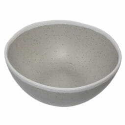 B-303-DVG - 1 qt. Dove Gray, Melamine, Large Salad Bowl, (1.2 qt. rim-full), 7" Top Dia., 2.5" Deep, G.E.T. Pottery Market Glazed