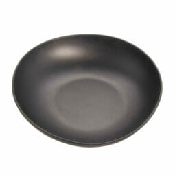 B-4500-DG - 28 oz. Dark Gray, Melamine, Large Salad Bowl, (38 oz. rim-full), 1.7" H, (2.4" Max H),  G.E.T. Riverstone
