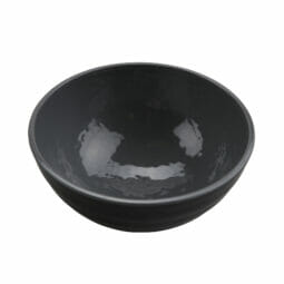 RB-70-GRS/BKM - 7" Ramen - 32 oz Melamine Bowl, Glossy Gray inside/ Black Matte outside, GET. Roca.