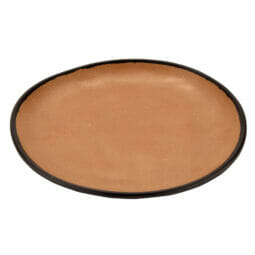 CS-90-TP - 9" Speckled Taupe, Melamine, Small Round Coupe Dinner Plate, G.E.T. Pottery Market Matte