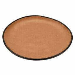 CS-100-TP - 10.5" Speckled Taupe, Melamine, Round Coupe Dinner Plate, G.E.T. Pottery Market Matte