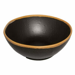 B-305-BR - 1.5 qt. Brown, Melamine, Large Entree Bowl, (1.7 qt. rim-full), 8.25" Top Dia., 2.75" Deep, G.E.T. Pottery Market Glazed