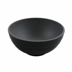 RB-70-GRM/BKM - 7" Ramen - 32oz Melamine Bowl, Gray Matte inside/ Black Matte outside, GET. Roca.