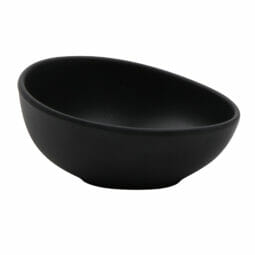 B-2020-DG - 20 oz. Soup/Salad Bowl, Dark Gray, Melamine, (22 oz. rim-full), 2.8" H, 7.00" L x 5.5" W, G.E.T. Riverstone