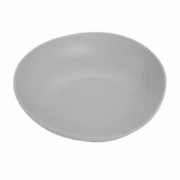 B-4500-LG - 28 oz. Light Gray, Melamine, Large Salad Bowl, (38 oz. rim-full), 1.7" H, (2.4" Max H),  G.E.T. Riverstone