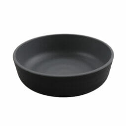 RB-7-GRM/BKM - 7" Low Street - 24oz Melamine Bowl, (30oz Rim Full) Gray Matte inside/ Black Matte outside, GET. Roca.