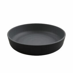 RB-9-GRM/BKM - 9" Low Street - 42oz Melamine Bowl (54 oz Rim Full), Gray Matte inside/ Black Matte outside, GET. Roca.