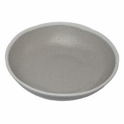 B-310-DVG - 1.5 qt. Dove Gray, Melamine, Large Entree Salad, Pasta Bowl, (1.9 qt. rim-full), 10" Top Dia., 2.25" Deep, G.E.T. Pottery Market Glazed