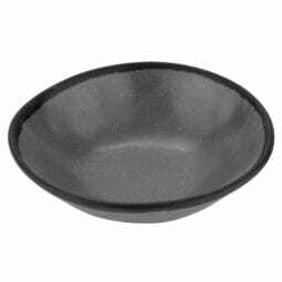 B-180-GR - 16 oz. Speckled Gray, Melamine, Salad Bowl, (20 oz. rim-full), 7" Top Dia., 1.75" Deep, G.E.T. Pottery Market Matte