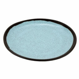 CS-70-GBL - 7" Speckled Grayish Blue, Melamine, Bread Plate, G.E.T. Pottery Market Matte
