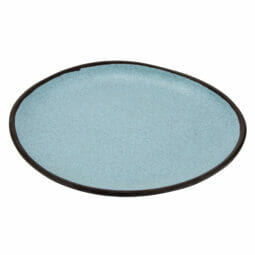 CS-100-GBL - 10.5" Speckled Grayish Blue, Melamine, Round Coupe Dinner Plate, G.E.T. Pottery Market Matte