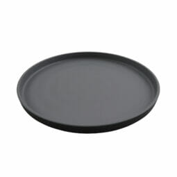 RP-11-GRM/BKM - 11" Round Melamine Dinner plate, Gray Matte inside/ Black Matte outside, GET. Roca.