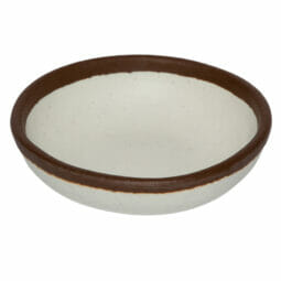 B-35-CRM - 2.5 oz. Cream, Melamine, Ramekin, Small Round Side Dish Sauce Cup, (3 oz. rim-full), 3.5" Top Dia., 1" Deep, G.E.T. Pottery Market Glazed