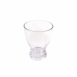 BB-10-CL - 10oz Flared Clear SAN Plastic Glass 3.25"L x 3.25"W x 4.32"H. GET.