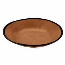 B-420-TP - 1.3 qt. Speckled Taupe, Melamine, Large Salad/Pasta Bowl, (1.4 qt. rim-full), 10" Top Dia., 1.75" Deep, G.E.T. Pottery Market Matte