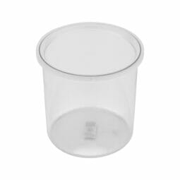 CR-0270-CL - 2.7 qt., 6.5" Round Crock w/Lid, 6.5" Deep