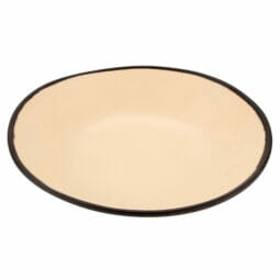 B-420-MA - 1.3 qt. Manila, Melamine, Large Salad/Pasta Bowl, (1.4 qt. rim-full), 10" Top Dia., 1.75" Deep, G.E.T. Pottery Market Matte