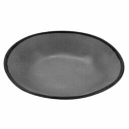B-420-GR - 1.3 qt. Speckled Gray, Melamine, Large Salad/Pasta Bowl, (1.4 qt. rim-full), 10" Top Dia., 1.75" Deep, G.E.T. Pottery Market Matte