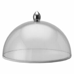 6240330 - ACCESSOIRE Lid/Hood Cover Hood, transparent plastic 200 mm, Stainless Steel knob