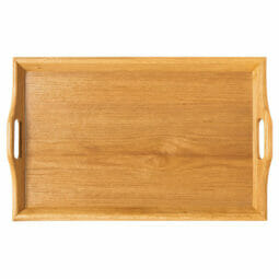 RST-2516-N - 25" x 16" Hardwood Room Service Tray