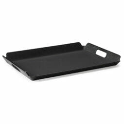 RST-1523-BK - 15.25" x 21.25" Plastic Non Skid Room Service Tray