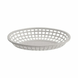 OB-938-W - 9.5" x 6" Oval Basket, 2" Deep