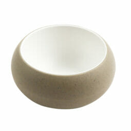 31077-TOH/SND - 8 oz hatch touch of honey interior/sandstone exterior melamine boullion, 4.5"L x 4.5"W x 2.1"H, GET, cheforward