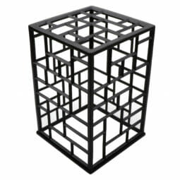 MONPDC10BB - 10" L x 14.5" H Black, Powder-Coated Aluminum, Mondrian Riser, Bugambilia, Mondrian Risers
