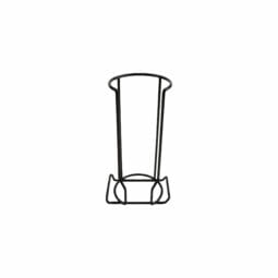 RCK-B5 - 5" L x 6.375" W Black, Iron Polyethylene, Stacking Rack, 12.25" Tall, Fits Round Plates with Dia. of 4.25 to 4.75, G.E.T. Dish Storage Rack