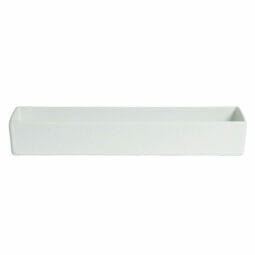 COMP04MW - 5.3 qt., 6.89" x 20" Rectangular Straight Sided Salad Bowl, 3" Deep in Classic Finish